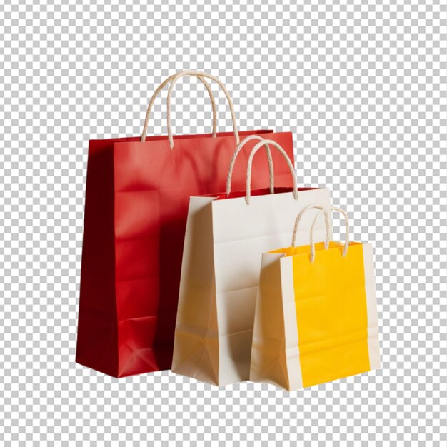 Un ensemble de trois sacs à courses de tailles différentes empilés ensemble