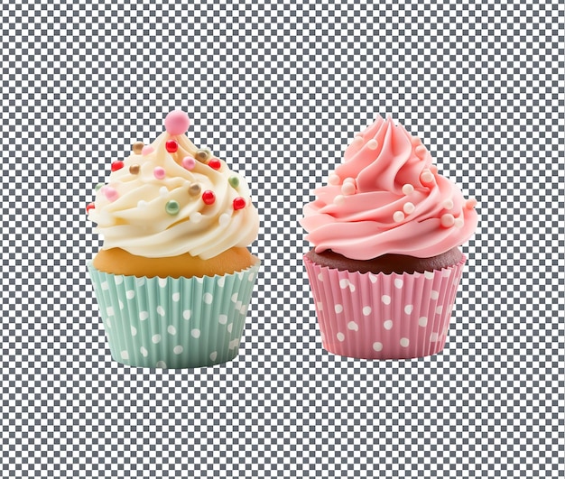 PSD então doce cupcake isolado em fundo transparente