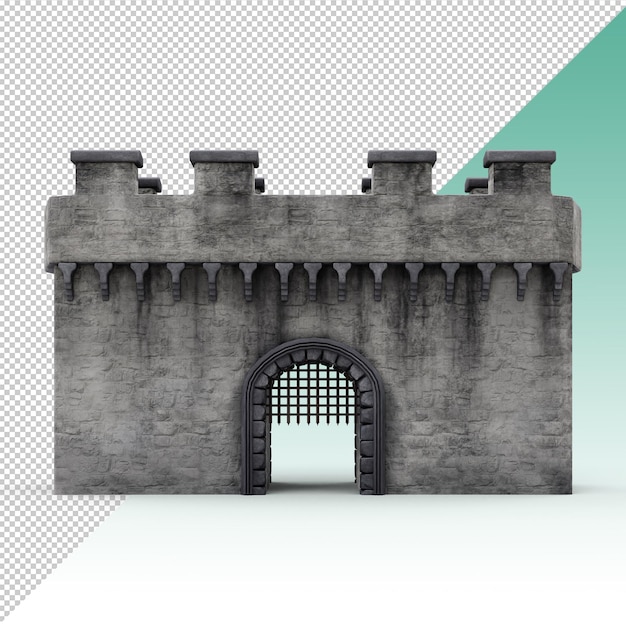 Entrée de la porte du château