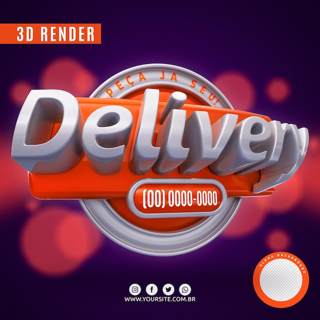 entrega gratuita logo 3d para empresas
