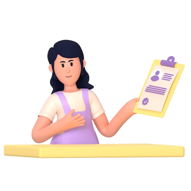 Entrevista Agência de Escritório de Negócios Modelo 3D