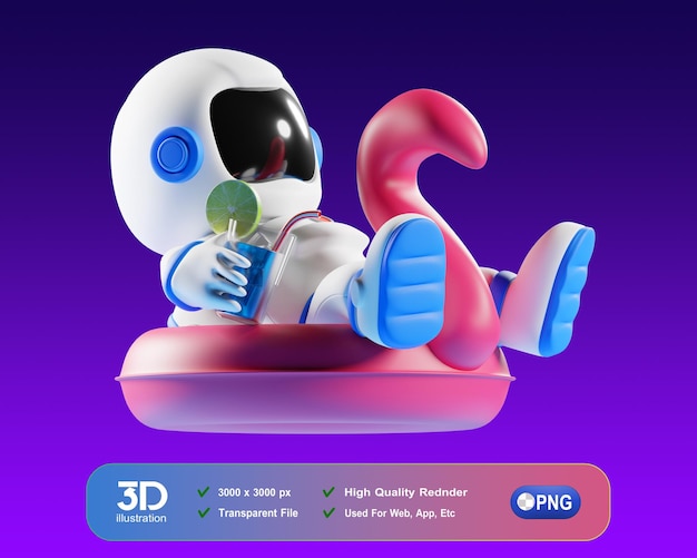 Entspannen Sie sich 3D-Astro-3D-Illustration