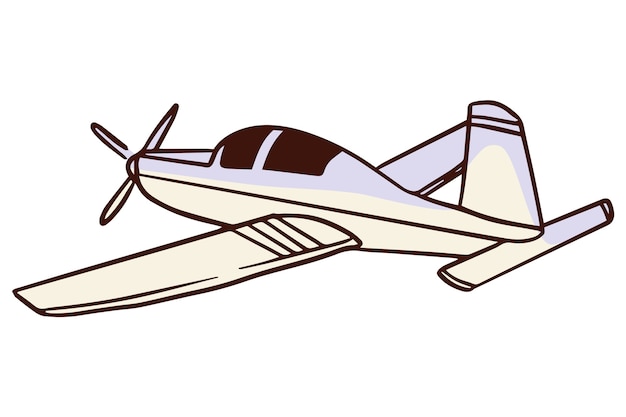 Entwurf der Flugzeugillustration