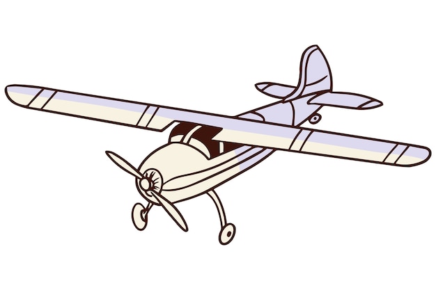 Entwurf der Flugzeugillustration