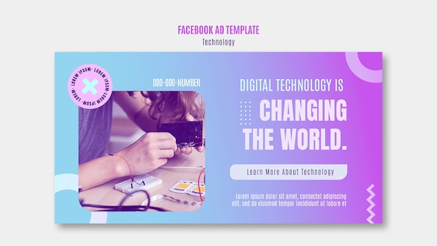 Entwurf der Gradient-Technologie-Vorlage