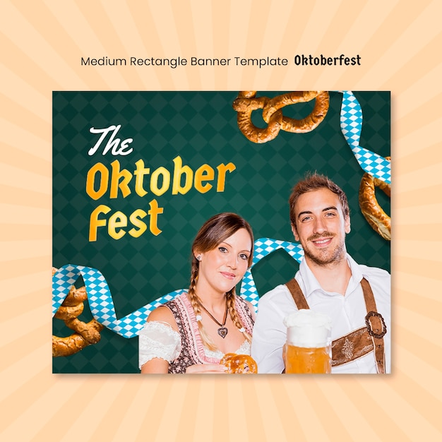 Entwurf der Vorlage für das Oktoberfest