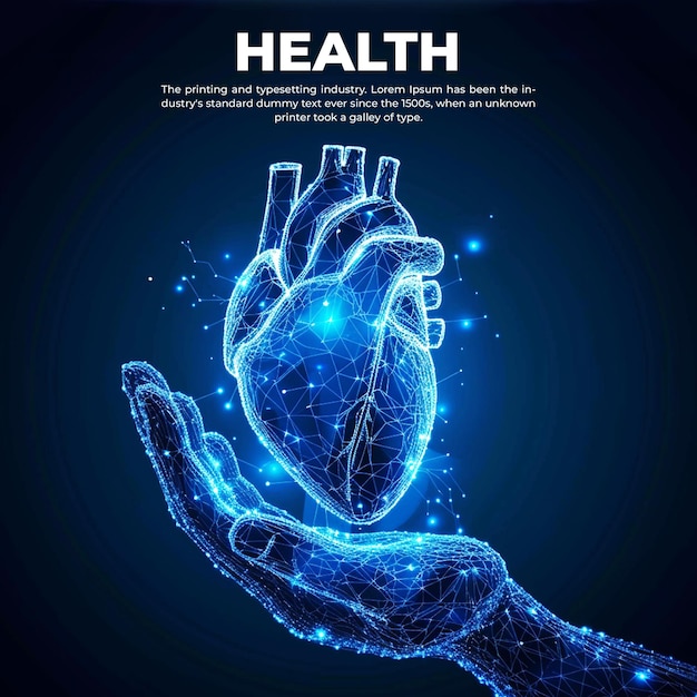Entwurf einer Vorlage für ein Gesundheits-Web-Banner