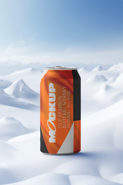 Entwurf eines energy-drinks-mockups