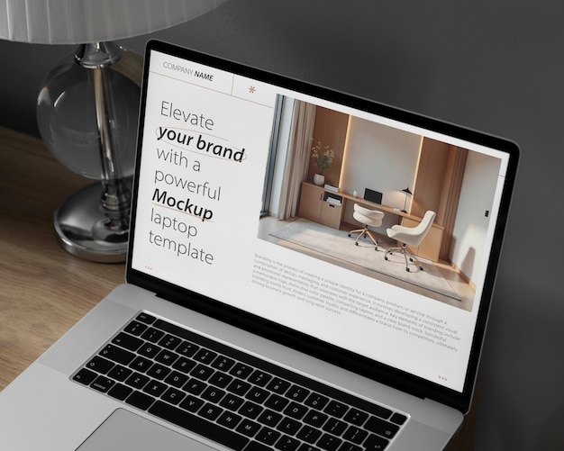 Entwurf eines Laptop-Mockups