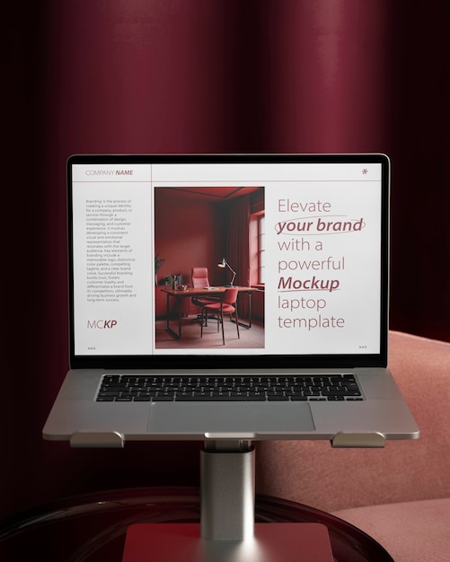 Entwurf eines Laptop-Mockups
