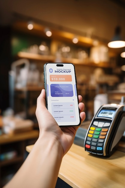 PSD entwurf eines mobile-payment-mockups