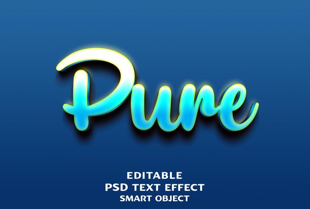 Entwurf von reinen 3D-Text-Effekten