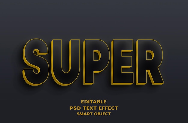 Entwurf von Super 3D-Text-Effekten