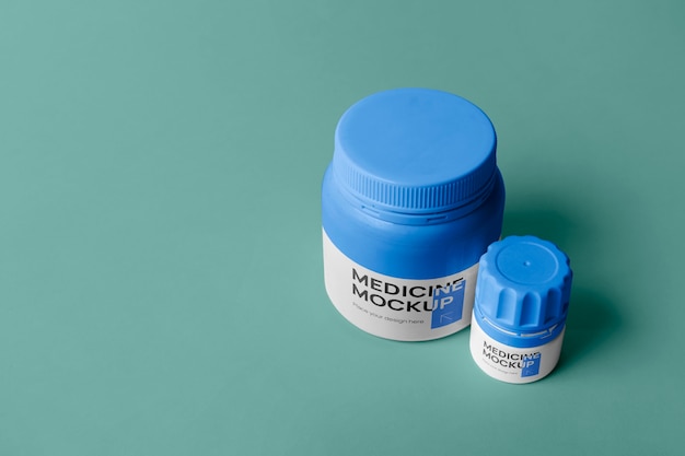 Envase de plástico medicinal para pastillas