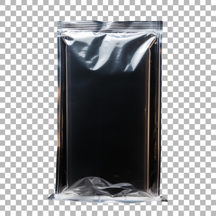 PSD envases de bolsas de plástico sobre un fondo transparente