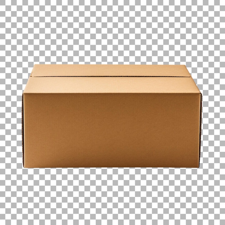 PSD envases de cajas de cartón sobre fondo transparente