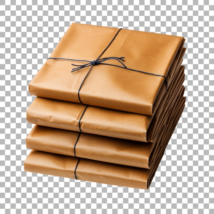 PSD envases cardados sobre un fondo transparente
