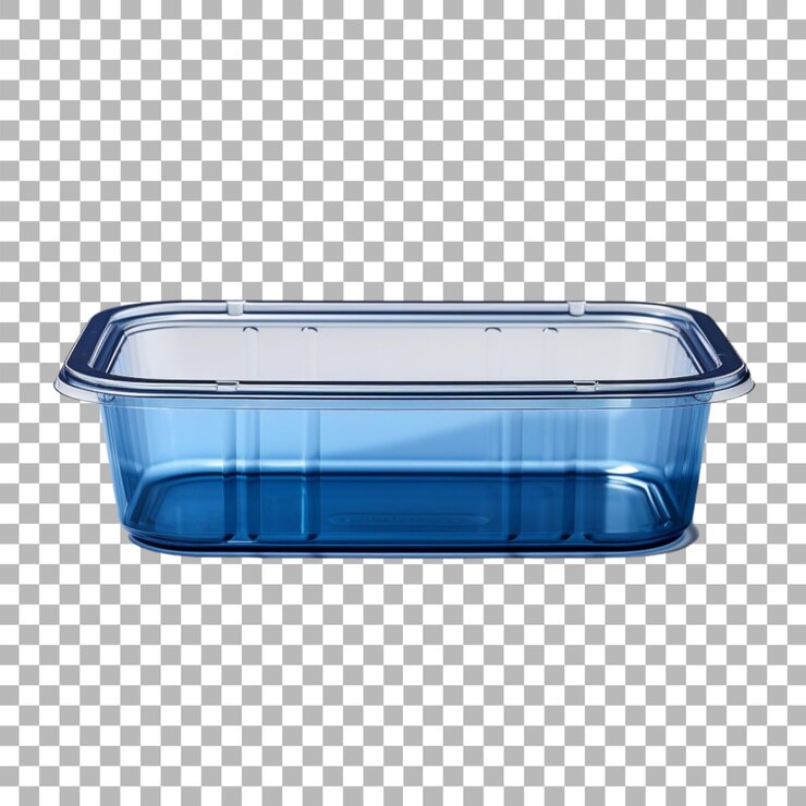 PSD envases de envases de plástico sobre un fondo transparente