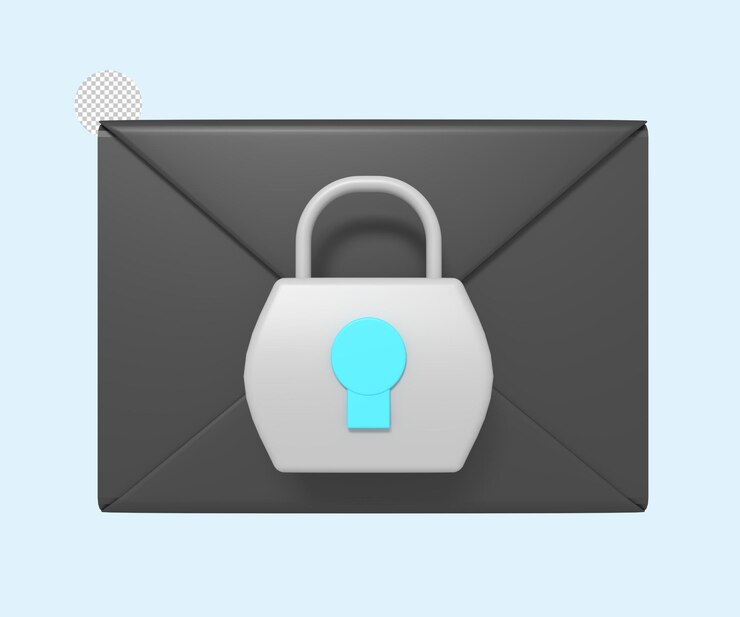 PSD envelope padlock security