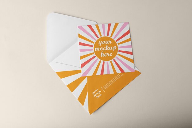 Envelope quadrado Mockup