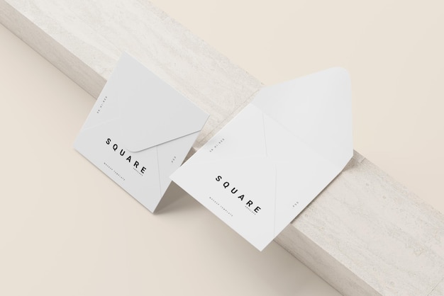 Envelope quadrado Mockup