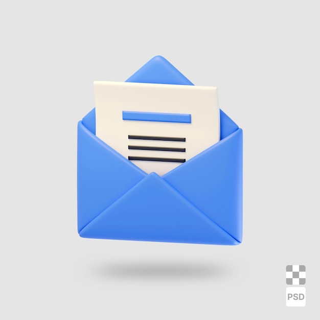 Enveloppe bleue