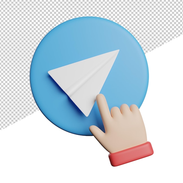 Enviar Sign Post Publish Un botón azul y blanco con una mano apuntando a un avión de papel