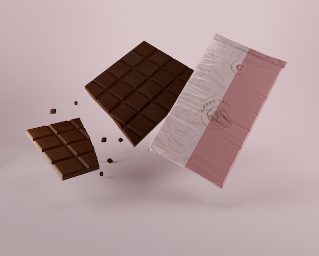 Envoltório plástico para tablet de chocolate