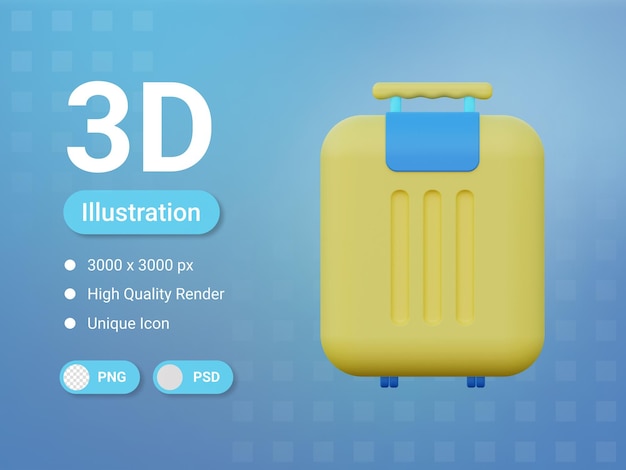 equipaje de viaje 3d