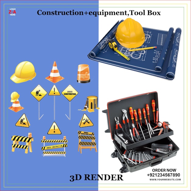 Equipamento de construção Caixa de ferramentas