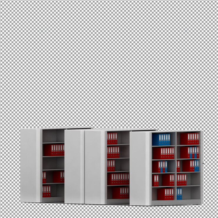 PSD equipamento de escritório isométrico 3d render