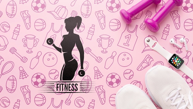 Equipamento de fitness preparado para treinamento
