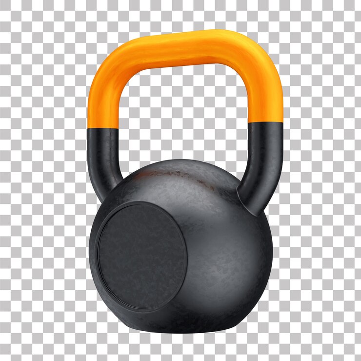 PSD equipamento de ginástica 3d fitness funcional kettlebell peso de treinamento com fundo transparente