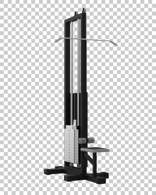 PSD equipamento de ginástica isolado na ilustração de renderização 3d de fundo transparente