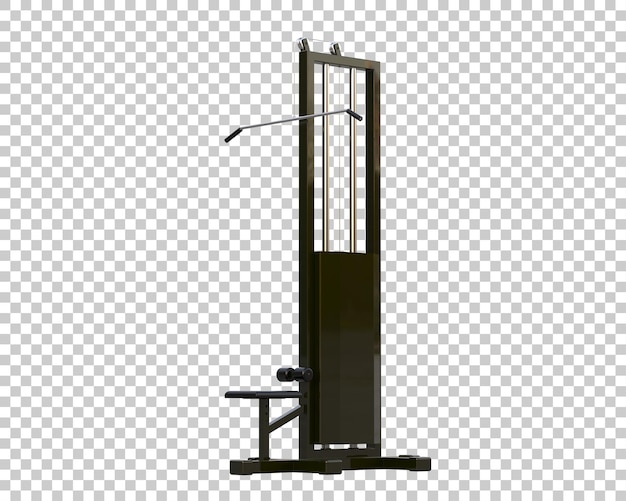 PSD equipamento de ginástica isolado no fundo ilustração de renderização 3d