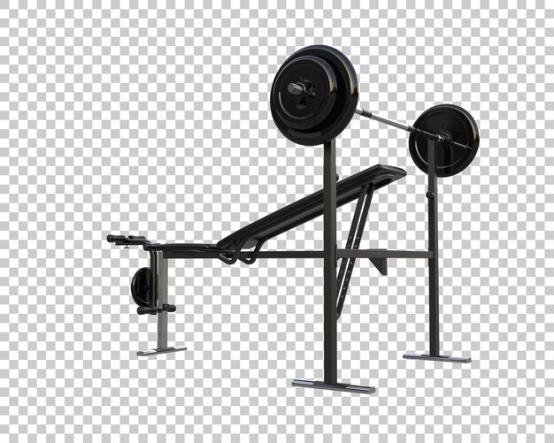 PSD equipamento de ginástica isolado no fundo ilustração de renderização 3d