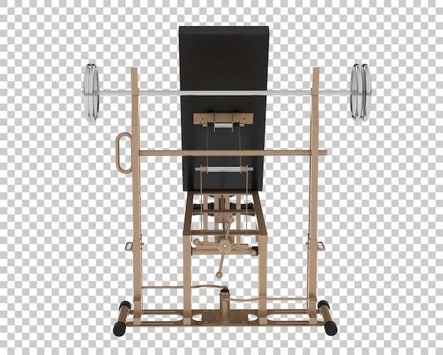 PSD equipamento de ginástica isolado no fundo ilustração de renderização 3d