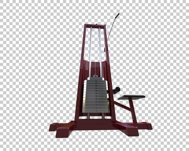 PSD equipamento de ginástica isolado no fundo ilustração de renderização 3d