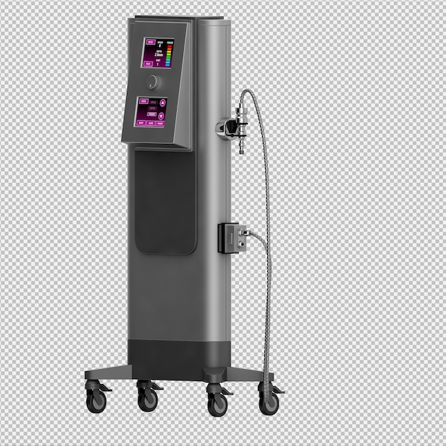 Equipamento médico isométrico 3d render