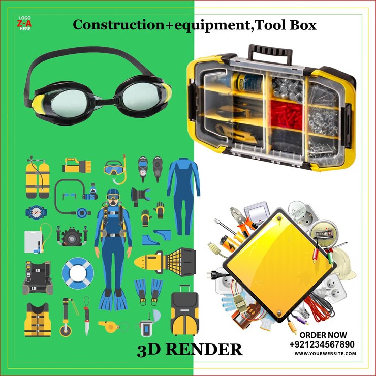 PSD equipement de construction boîte à outils