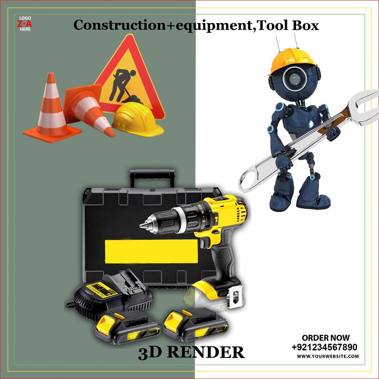 PSD equipement de construction boîte à outils