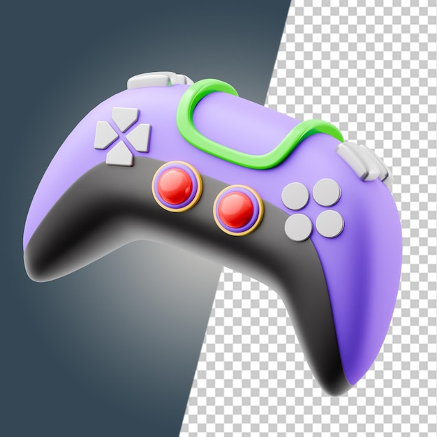 Équipement de jeu Icons 3D Render Clipart