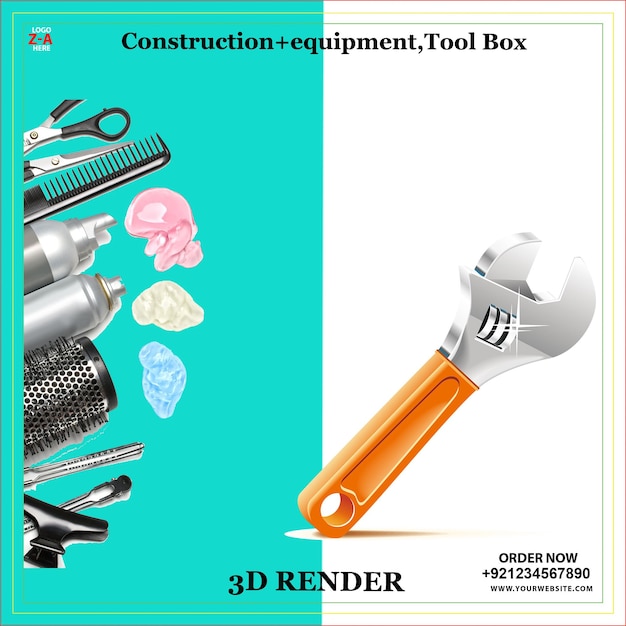 Equipo de construcción Caja de herramientas