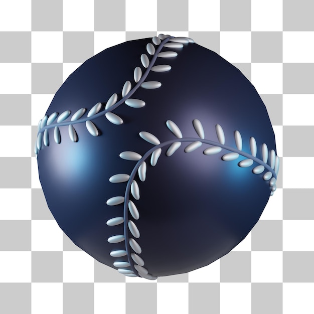 PSD equipo deportivo de béisbol icono 3d