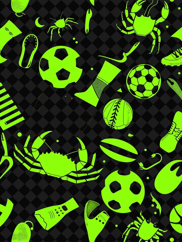 PSD equipo deportivo desechado con piezas rotas y fragmentadas y diseños de fondo de textura creativa