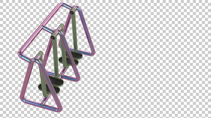 PSD equipo deportivo en la ilustración de renderizado 3d de fondo transparente