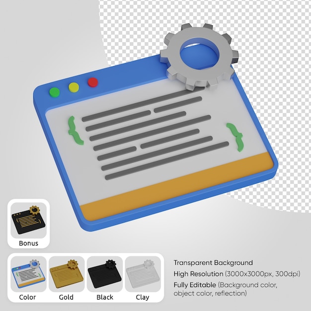 PSD equipo de desarrollo web 3d