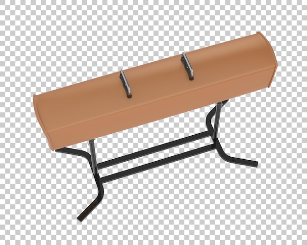 Equipo de gimnasia en la ilustración de renderizado 3d de fondo transparente