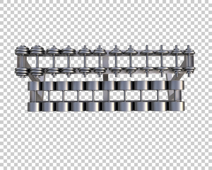 PSD equipo de gimnasio aislado en el fondo ilustración de renderización 3d