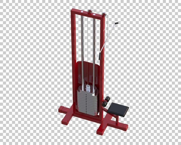 Equipo de gimnasio aislado en el fondo Ilustración de renderización 3D